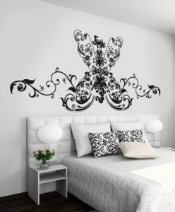 Baroque headboard sticker