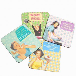 Fabulous retro women's coasters