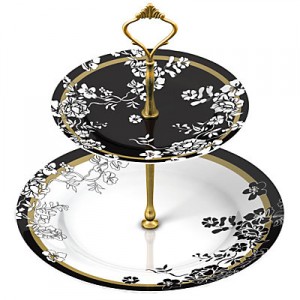 brocade-cake-stand Classic V&S brocade two tier cake stand