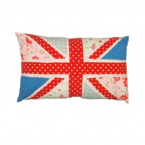 Shabby chic vintage union jack cushion