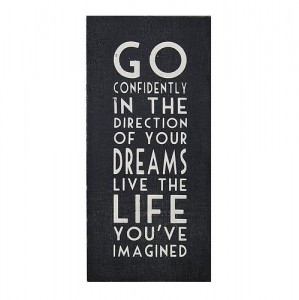 Inspiring and encouraging wooden follow your dreams wall plaque