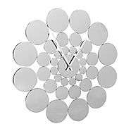 Contemporary metal wall clock home accessories