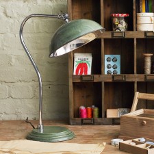 Traditional vintage green pharmacy desk lamp