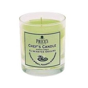 Burn a candle in the kitchen to eliminate unwanted odours