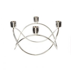 Stunning silver candelabra table centrepiece