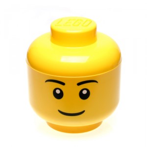 giant-lego-storage-head Children's toy storage ideas