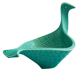 Designer bird bowl by Jonathan Adler