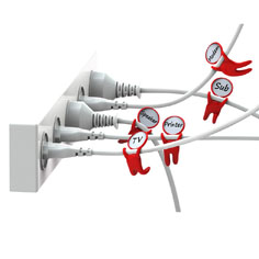 Mark Brothers cable labels from Mocha
